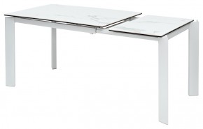 Стол CORNER 120 MATTE STATUARIO Белый мрамор матовый керамика, стекло/ белый каркас, ®DISAUR в Новоуральске - novouralsk.ok-mebel.com | фото 4