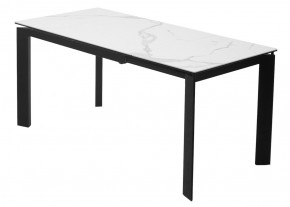 Стол CORNER 120 MATTE STATUARIO Белый мрамор матовый керамика, стекло/ черный каркас, ®DISAUR в Новоуральске - novouralsk.ok-mebel.com | фото 6
