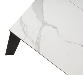 Стол CORNER 120 MATTE STATUARIO Белый мрамор матовый керамика, стекло/ черный каркас, ®DISAUR в Новоуральске - novouralsk.ok-mebel.com | фото 8