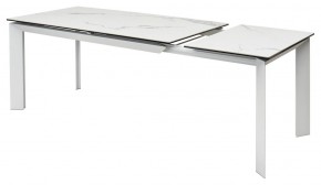 Стол CREMONA 140 HIGH GLOSS STATUARIO Белый мрамор глянцевый, керамика/ белый каркас, ®DISAUR в Новоуральске - novouralsk.ok-mebel.com | фото 8