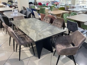 Стол IVAR 180 MARBLES KL-80 Серый мрамор, итальянская керамика, ®DISAUR в Новоуральске - novouralsk.ok-mebel.com | фото 11