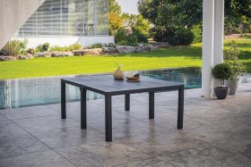 Стол раскладной Джули (Julie Double table 2 configurations) Графит в Новоуральске - novouralsk.ok-mebel.com | фото 2