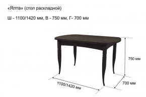 Стол раскладной Ялта (опоры массив цилиндрический) в Новоуральске - novouralsk.ok-mebel.com | фото 5