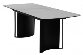Стол RASMUS 160 TL-45 Белый мрамор, испанская керамика / черный каркас, ®DISAUR в Новоуральске - novouralsk.ok-mebel.com | фото 4
