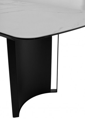 Стол RASMUS 160 TL-45 Белый мрамор, испанская керамика / черный каркас, ®DISAUR в Новоуральске - novouralsk.ok-mebel.com | фото 7