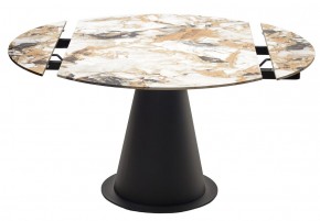Стол TERAMO 135 GLOSS GRAND JADE SOLID CERAMIC, керамика, поворотн.механизм / Черный каркас, ®DISAUR в Новоуральске - novouralsk.ok-mebel.com | фото 14
