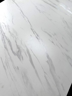 Стол VASTO 180 MARBLES KL-99 Белый мрамор матовый, итальянская керамика/ черный каркас, ®DISAUR в Новоуральске - novouralsk.ok-mebel.com | фото 3