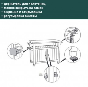 Столик для барбекю 207 Л (Unity XL 207L) в Новоуральске - novouralsk.ok-mebel.com | фото 8