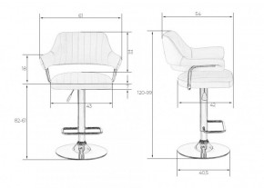 Стул барный DOBRIN CHARLY LM-5019 (черный) в Новоуральске - novouralsk.ok-mebel.com | фото 2