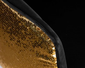 Стул барный DOBRIN DARCY GOLD SHINY, черный велюр с золотыми пайетками в Новоуральске - novouralsk.ok-mebel.com | фото 8