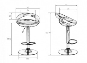 Стул барный DOBRIN DISCO LM-1010 (черный) в Новоуральске - novouralsk.ok-mebel.com | фото 2
