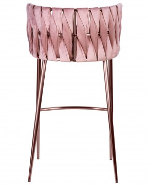 Стул барный DOBRIN EMMA ROSE GOLD, розовый велюр (VF-10) в Новоуральске - novouralsk.ok-mebel.com | фото 5