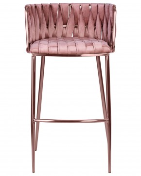 Стул барный DOBRIN EMMA ROSE GOLD, розовый велюр (VF-10) в Новоуральске - novouralsk.ok-mebel.com | фото 6