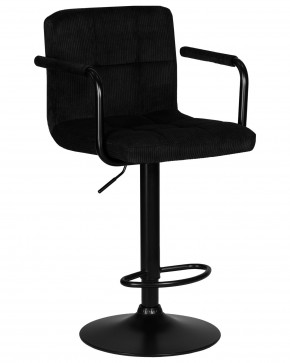 Стул барный DOBRIN KRUGER ARM BLACK, черный вельвет (LAR-E2041-52) в Новоуральске - novouralsk.ok-mebel.com | фото