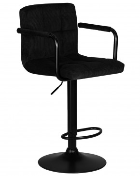 Стул барный DOBRIN KRUGER ARM BLACK, черный вельвет (LAR-E2041-52) в Новоуральске - novouralsk.ok-mebel.com | фото 2