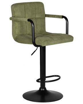 Стул барный DOBRIN KRUGER ARM BLACK, зеленый вельвет (LAR-E2041-7) в Новоуральске - novouralsk.ok-mebel.com | фото 2