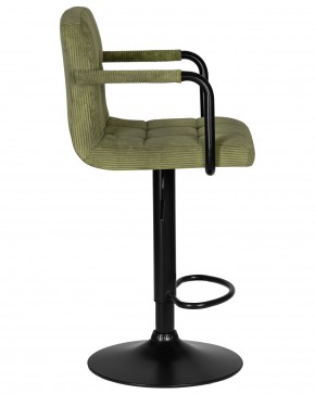 Стул барный DOBRIN KRUGER ARM BLACK, зеленый вельвет (LAR-E2041-7) в Новоуральске - novouralsk.ok-mebel.com | фото 3