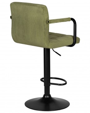 Стул барный DOBRIN KRUGER ARM BLACK, зеленый вельвет (LAR-E2041-7) в Новоуральске - novouralsk.ok-mebel.com | фото 4