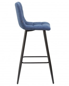 Стул барный DOBRIN NICOLE, черные матовые ножки, синяя ткань (UF860-14B) в Новоуральске - novouralsk.ok-mebel.com | фото 3