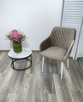 Стул BRANDY-X ЛАТТЕ #25 / белый каркас, велюр М-City в Новоуральске - novouralsk.ok-mebel.com | фото 2