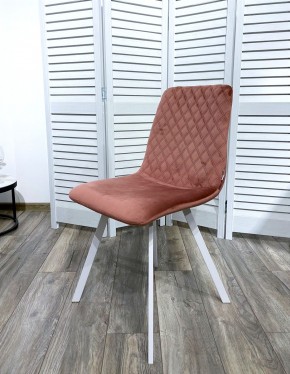 Стул DAIQUIRI BLUVEL-52 PINK / белый каркас, велюр М-City в Новоуральске - novouralsk.ok-mebel.com | фото 7