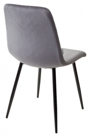 Стул DUKE BLUVEL-14 GREY, велюр / черный каркас М-City в Новоуральске - novouralsk.ok-mebel.com | фото 3
