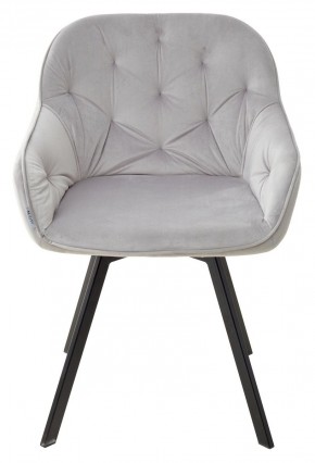 Стул GALE 360 град. поворот. BLUVEL-03 LIGHT GREY, велюр/ черный каркас, М-City в Новоуральске - novouralsk.ok-mebel.com | фото 3