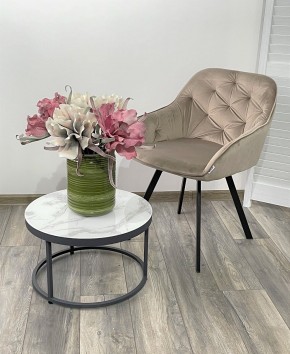 Стул GALE 360 град. поворот. BLUVEL-40 BEIGE, велюр/ черный каркас, М-City в Новоуральске - novouralsk.ok-mebel.com | фото 2