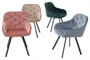 Стул GALE 360 град. поворот. BLUVEL-40 BEIGE, велюр/ черный каркас, М-City в Новоуральске - novouralsk.ok-mebel.com | фото 3
