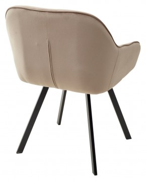 Стул GALE 360 град. поворот. BLUVEL-40 BEIGE, велюр/ черный каркас, М-City в Новоуральске - novouralsk.ok-mebel.com | фото 4