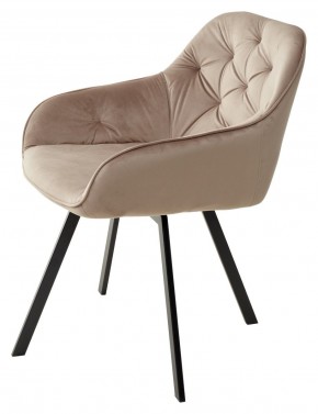 Стул GALE 360 град. поворот. BLUVEL-40 BEIGE, велюр/ черный каркас, М-City в Новоуральске - novouralsk.ok-mebel.com | фото 5