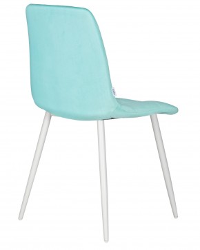 Стул обеденный DOBRIN CHILLY, Мятный Holland 50, основание белое в Новоуральске - novouralsk.ok-mebel.com | фото 4