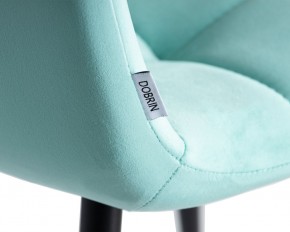 Стул обеденный DOBRIN CHILLY, Мятный Holland 50, основание черное в Новоуральске - novouralsk.ok-mebel.com | фото 10