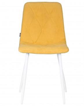 Стул обеденный DOBRIN CHILLY ROMBO, Горчичный Simple 15, основание белый в Новоуральске - novouralsk.ok-mebel.com | фото 7