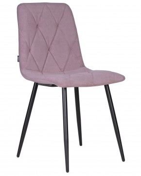 Стул обеденный DOBRIN CHILLY ROMBO, Лавандовый Simple 48, основание черное в Новоуральске - novouralsk.ok-mebel.com | фото