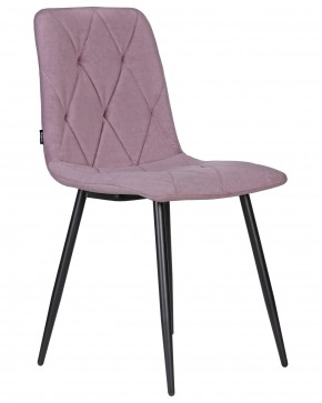 Стул обеденный DOBRIN CHILLY ROMBO, Лавандовый Simple 48, основание черное в Новоуральске - novouralsk.ok-mebel.com | фото 2