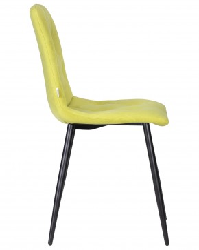 Стул обеденный DOBRIN CHILLY ROMBO, Лайм Simple 14, основание черное в Новоуральске - novouralsk.ok-mebel.com | фото 3