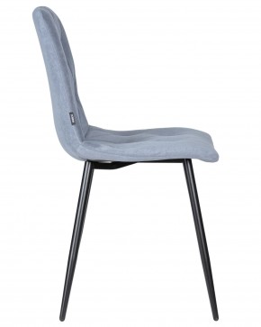 Стул обеденный DOBRIN CHILLY ROMBO, Серо-голубой Simple 26, основание черное в Новоуральске - novouralsk.ok-mebel.com | фото 3