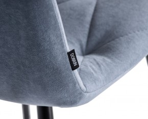 Стул обеденный DOBRIN CHILLY ROMBO, Серо-голубой Simple 26, основание черное в Новоуральске - novouralsk.ok-mebel.com | фото 7