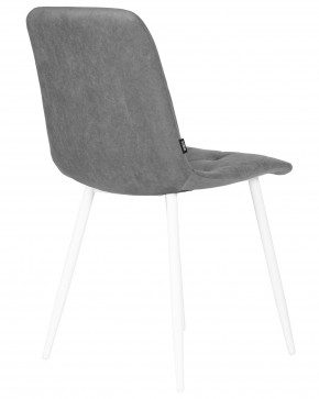 Стул обеденный DOBRIN CHILLY ROMBO, Серый Simple 33, основание белый в Новоуральске - novouralsk.ok-mebel.com | фото 4