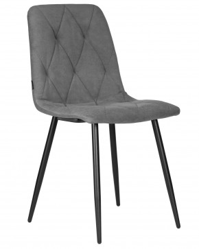 Стул обеденный DOBRIN CHILLY ROMBO, Серый Simple 33, основание черное в Новоуральске - novouralsk.ok-mebel.com | фото