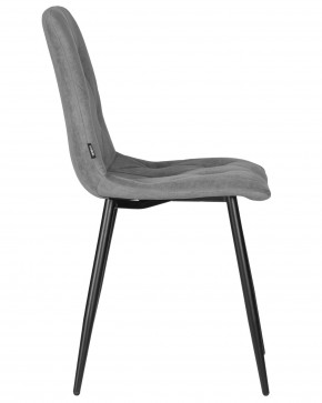 Стул обеденный DOBRIN CHILLY ROMBO, Серый Simple 33, основание черное в Новоуральске - novouralsk.ok-mebel.com | фото 3