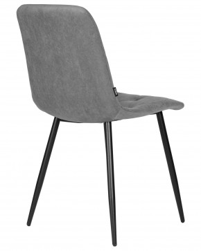 Стул обеденный DOBRIN CHILLY ROMBO, Серый Simple 33, основание черное в Новоуральске - novouralsk.ok-mebel.com | фото 4