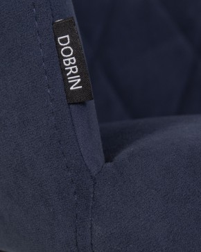 Стул обеденный DOBRIN ROBY, ЭМАЛЬ ЧЕРНЫЙ МУАР велюр Catania Dark Blue в Новоуральске - novouralsk.ok-mebel.com | фото 9