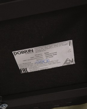Стул обеденный DOBRIN ROBY, ЭМАЛЬ ЧЕРНЫЙ МУАР велюр Catania Forest в Новоуральске - novouralsk.ok-mebel.com | фото 12