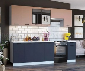ТЕХНО Кухонный гарнитур 2,6 м Компоновка №3 в Новоуральске - novouralsk.ok-mebel.com | фото 4