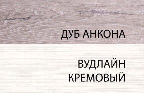 Тумба 1S, OLIVIA, цвет вудлайн крем/дуб анкона в Новоуральске - novouralsk.ok-mebel.com | фото 3