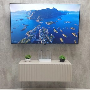 Тумба подвесная под ТВ LINES MTV3-MA 900 Бежевый (Леда-М 10.1.5) в Новоуральске - novouralsk.ok-mebel.com | фото 3