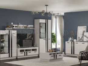 МАГНОЛИЯ Тумба ТВ (Белый глянец/Белый) в Новоуральске - novouralsk.ok-mebel.com | фото 3