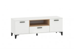 Тумба ТВА НМ 013.43 "Bergen" (Белый/Дуб бунратти) в Новоуральске - novouralsk.ok-mebel.com | фото